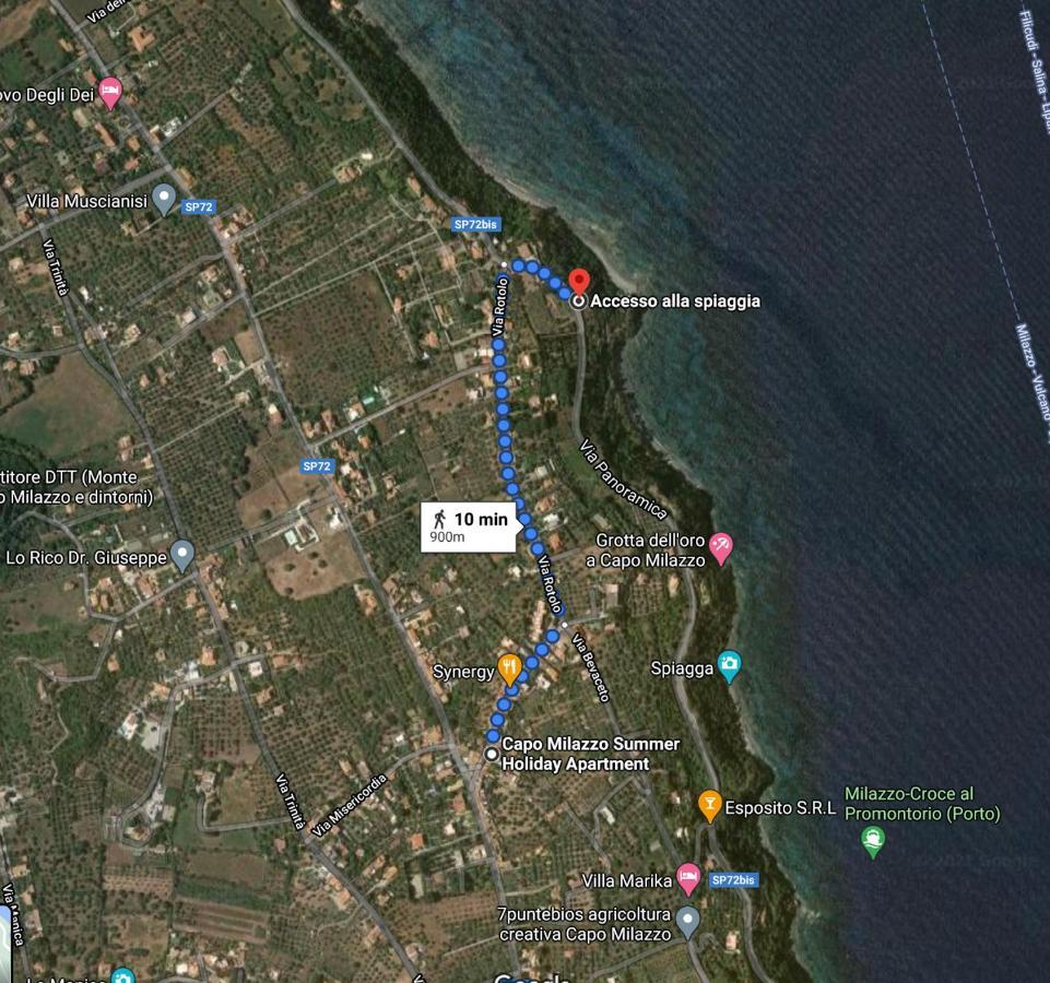 Capo Milazzo Summer Holiday Apartament Екстер'єр фото